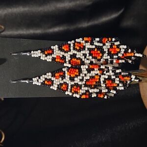 Bohomian Animal Pattern Beaded Earrings